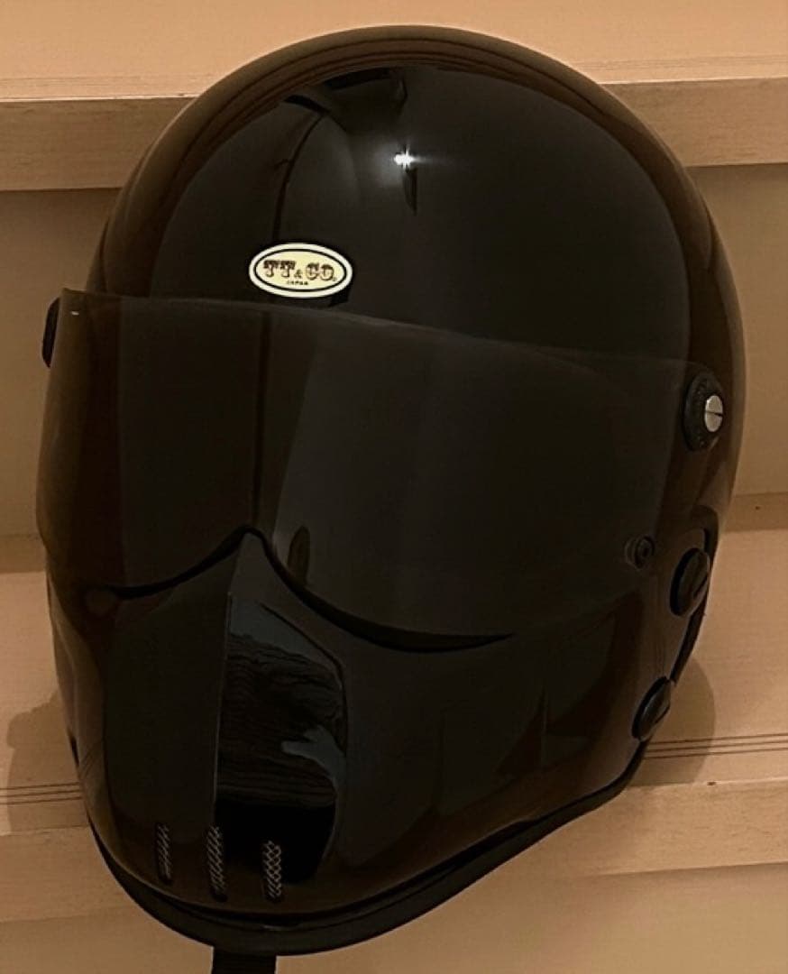 TT&COブラックフルフェイスヘルメット