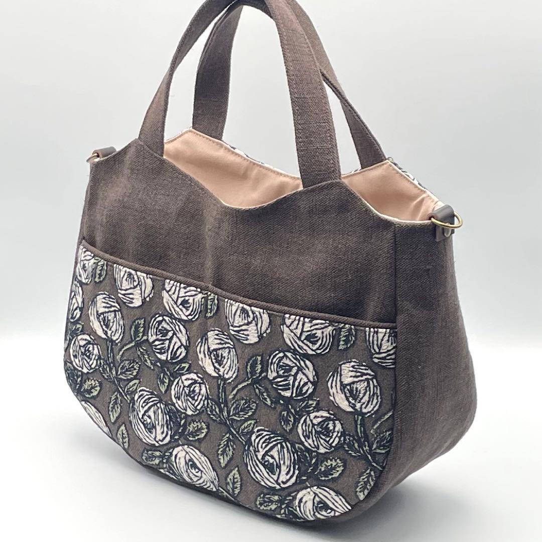 ㊽ミナペルホネン*rosy トートバッグ ハンドメイド