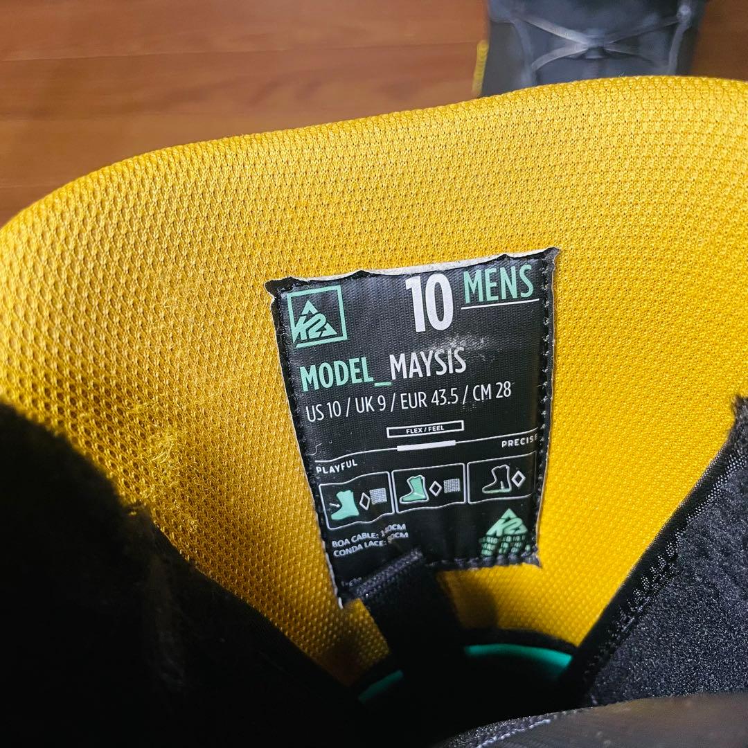 K2 MAYSIS スノーボードブーツ 28cm ダブルBOA スノボブーツ