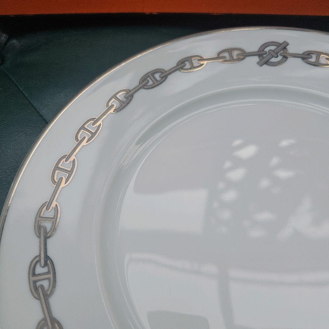 美品✨箱付き✨HERMES　シェーヌダンクル　チェーン柄　27cm　大皿