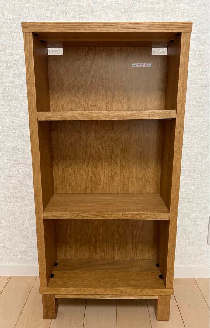 ♦︎廃盤♦︎ MUJI　無印良品　オーク材薄型ラック・小・奥行16cm　本棚
