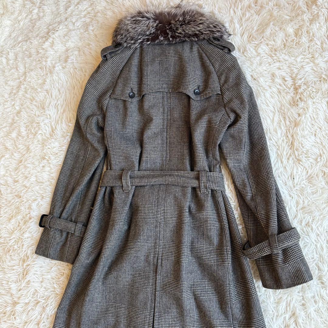 希少✨マカフィー 定価¥8.5万3WAY ウール100 フォックスファーコート