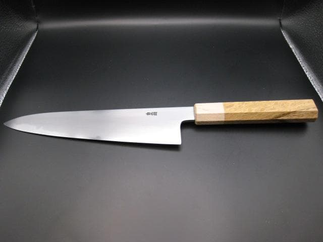 [新品未使用] 和牛刀 210mm 白紙2号 樫 八角