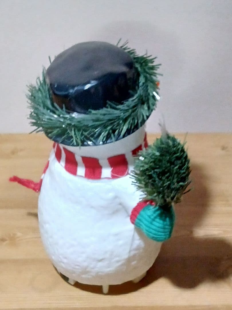 【レトロ】クリスマス　スノーマン　イルミネーションライト 2点セット