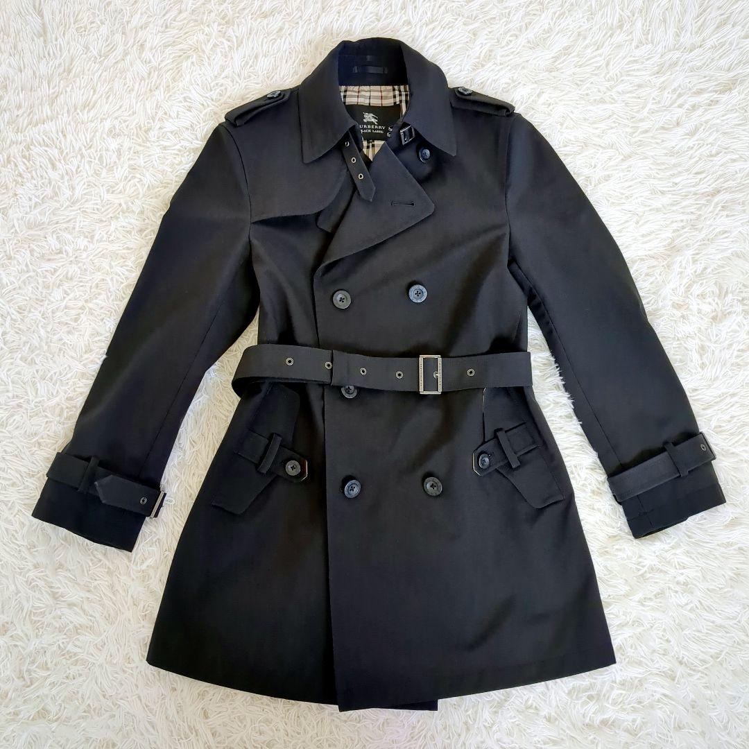 美品✨️バーバリーブラックレーベル トレンチコート ノバチェック ベルト付 M