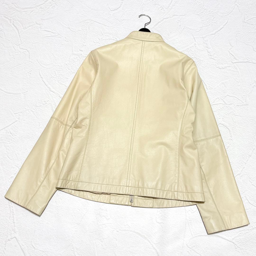 ハイスポーティングギア　レザージャケット　ライダース　シングル　イッセイミヤケ