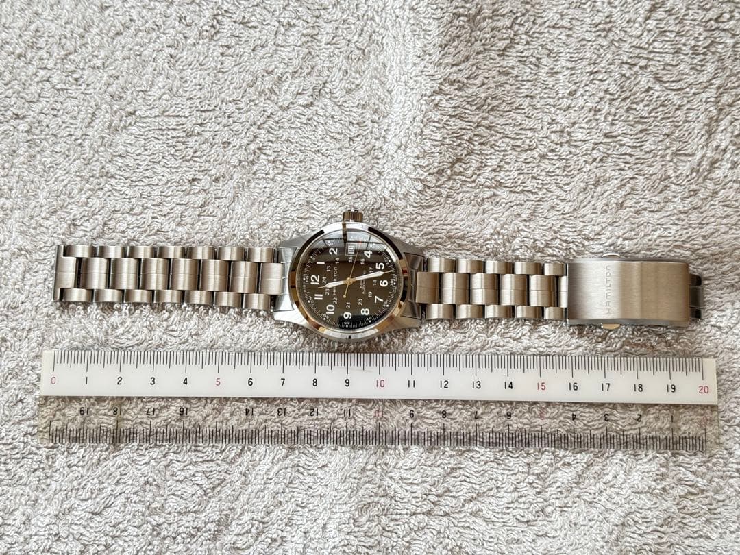 【極美品】ハミルトンカーキフィールド38mm自動巻ミリタリーH70455133