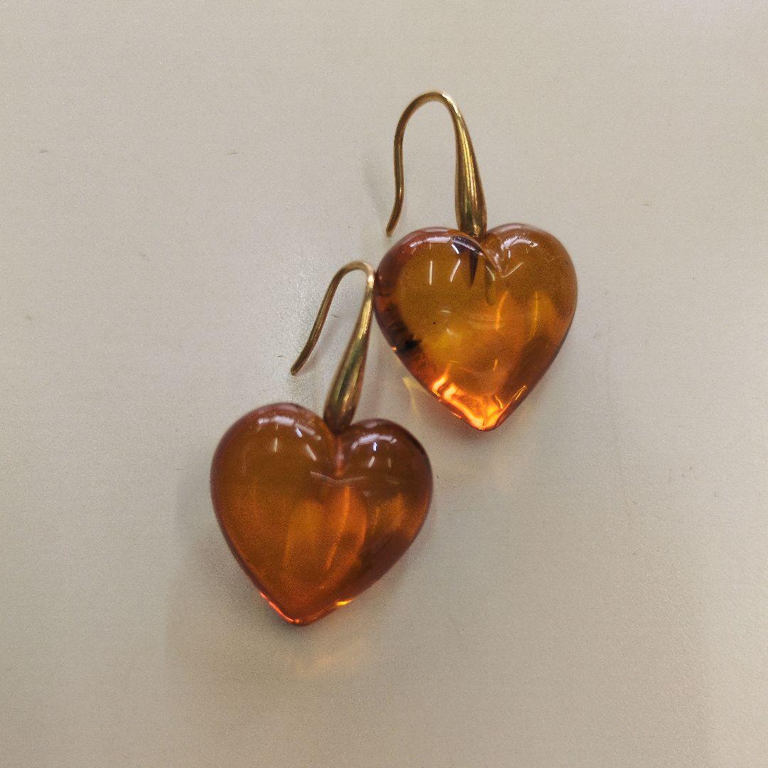 スタージュエリー　琥珀　ピアス