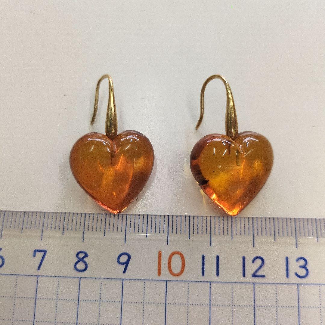 スタージュエリー　琥珀　ピアス