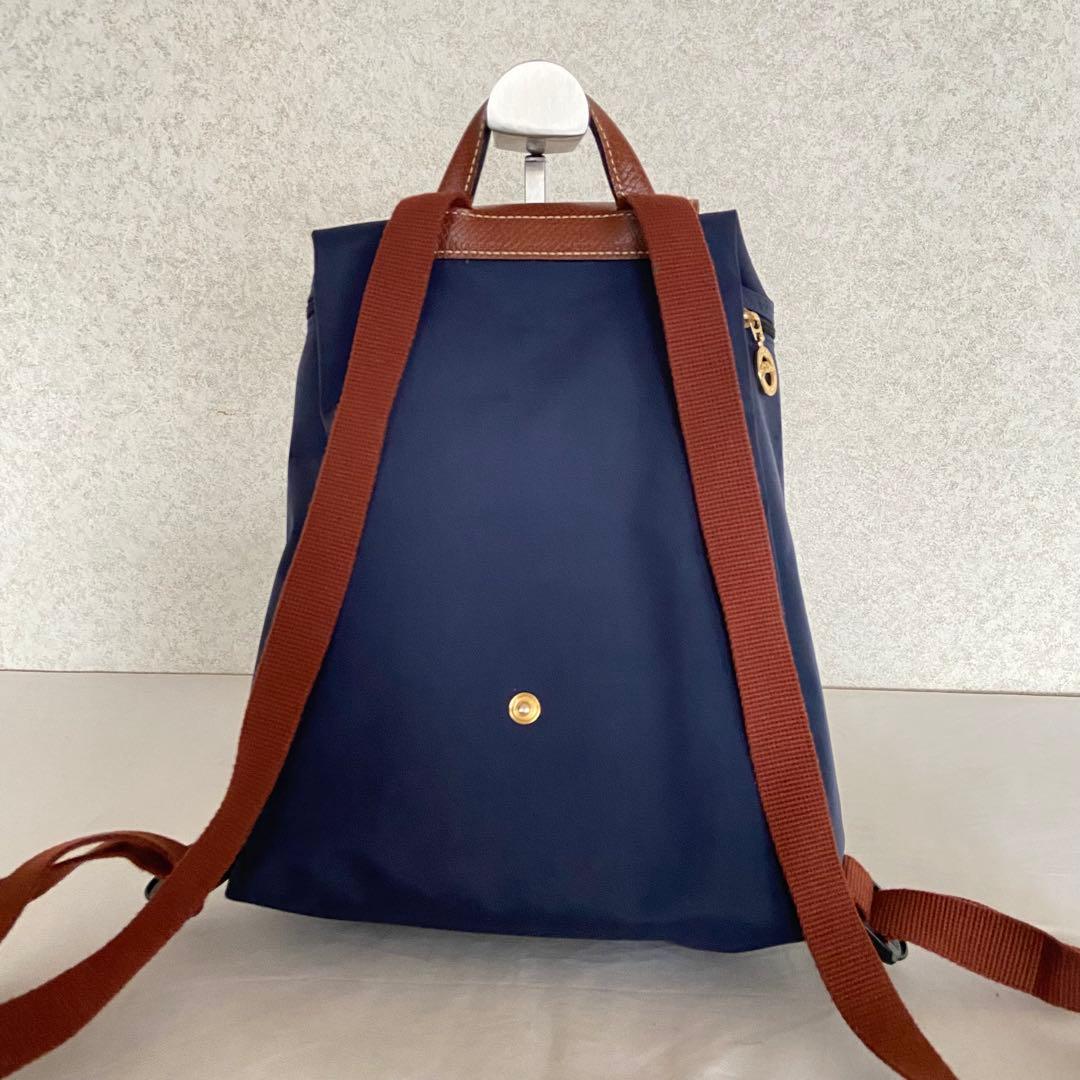 極美品✨Longchamp ロンシャン プリアージュ リュック ネイビー