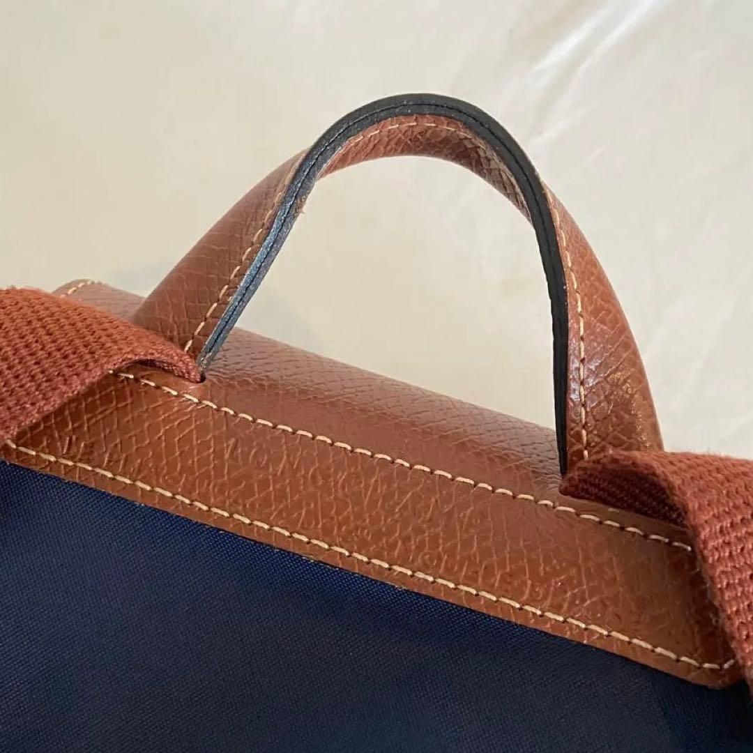 極美品✨Longchamp ロンシャン プリアージュ リュック ネイビー