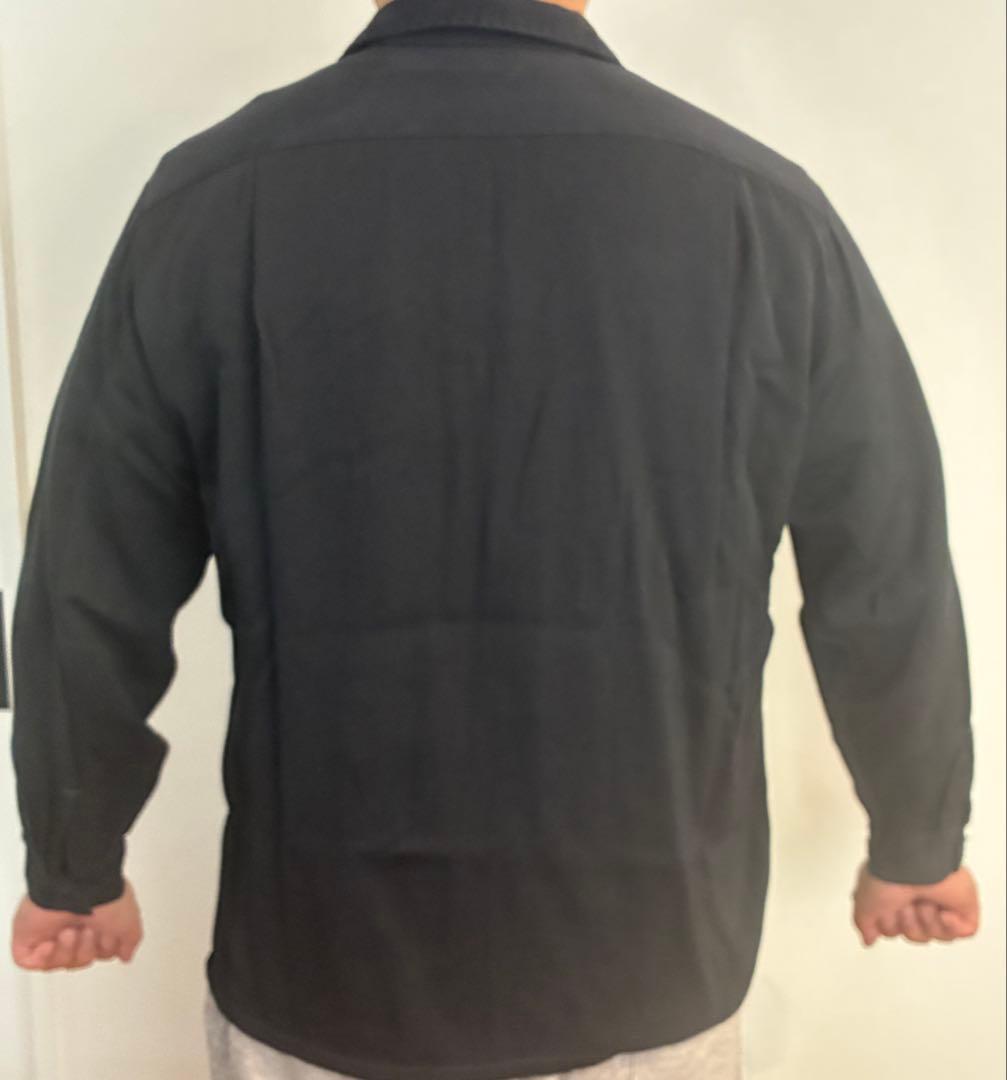 1950s towncraft タウンクラフト ブラック レーヨンギャバシャツ