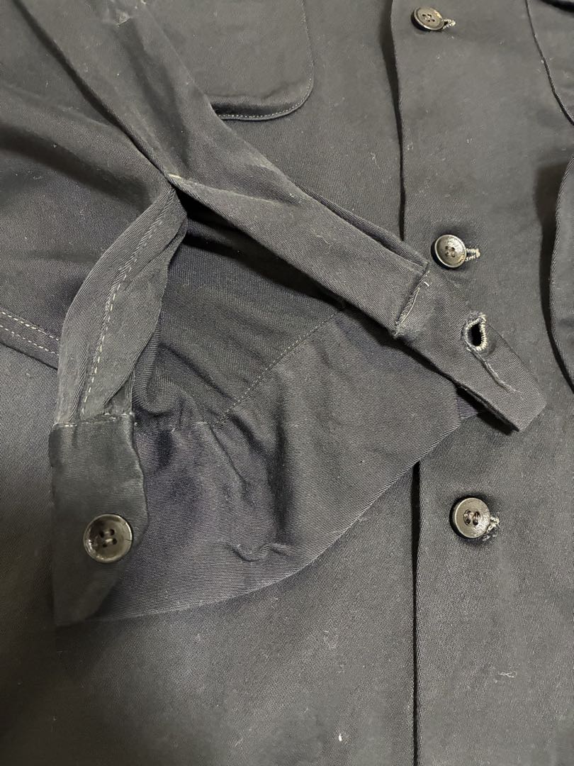 1950s towncraft タウンクラフト ブラック レーヨンギャバシャツ