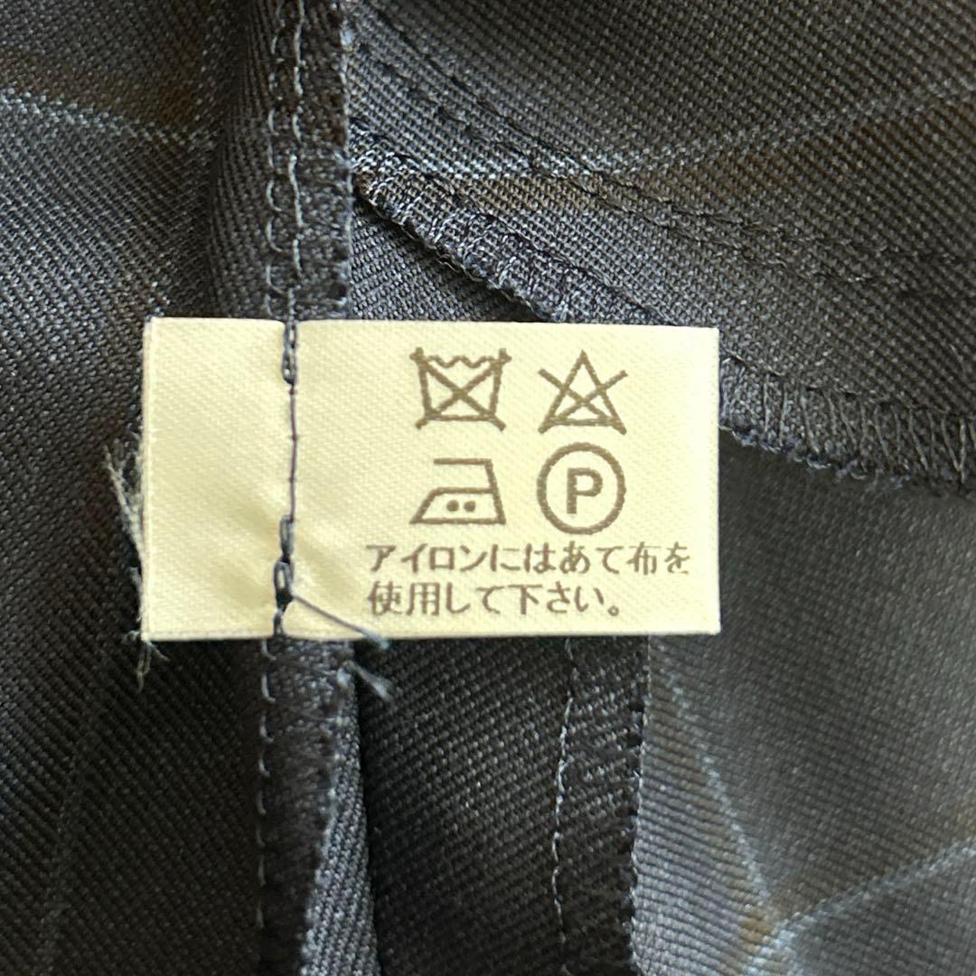 美品 マムエモア 切り替えジャンパースカート ノースリーブワンピース 紺 120