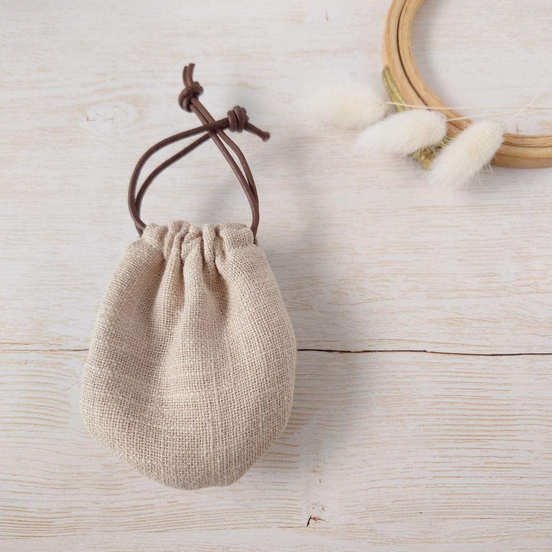 ちっちゃな巾着サシェ/詰替えタイプ【どんぐり帽子のりす君の秋の味覚】