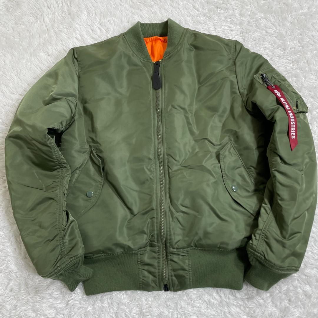 アルファインダストリーズ MA-1 フライトジャケット オリーブグリーン M