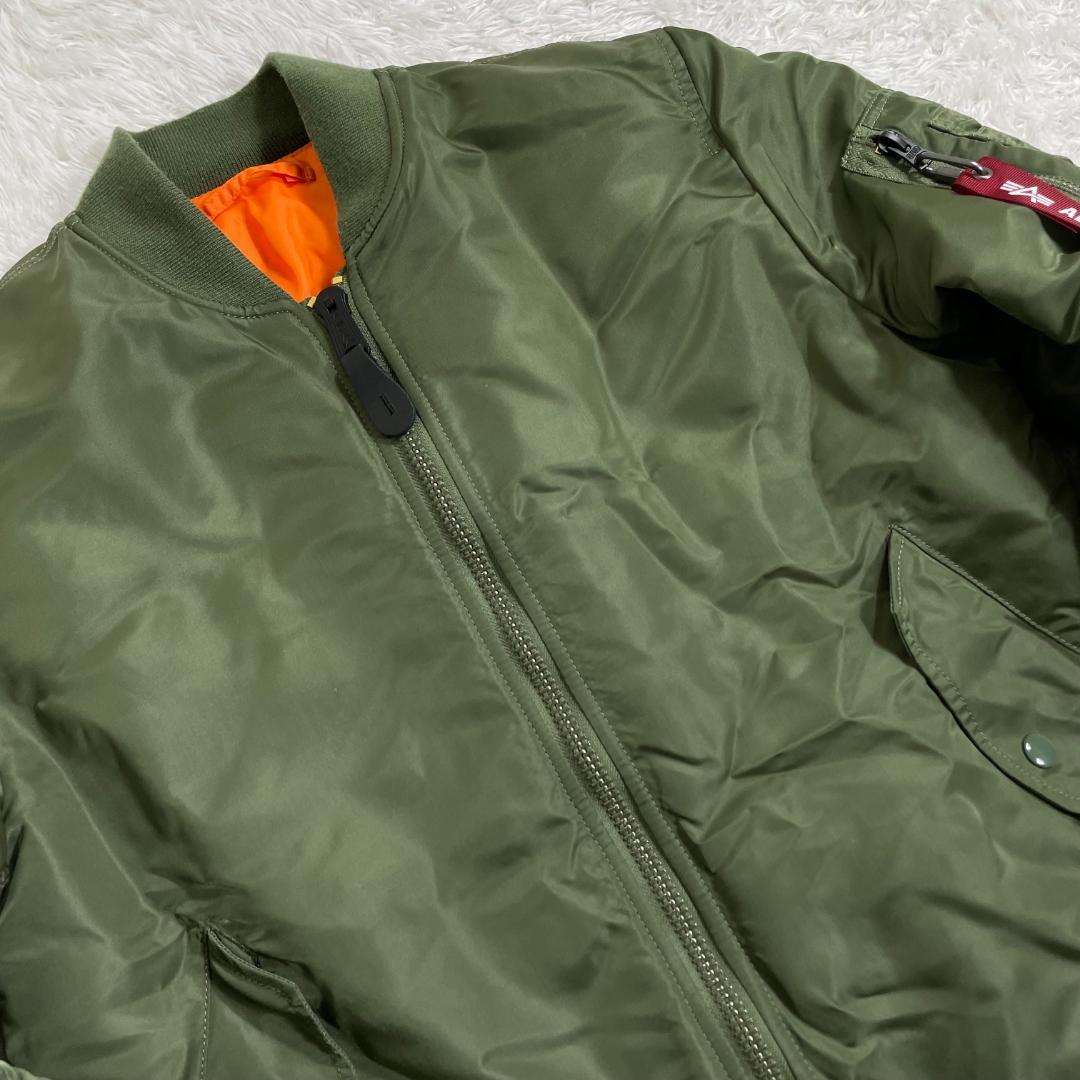 アルファインダストリーズ MA-1 フライトジャケット オリーブグリーン M