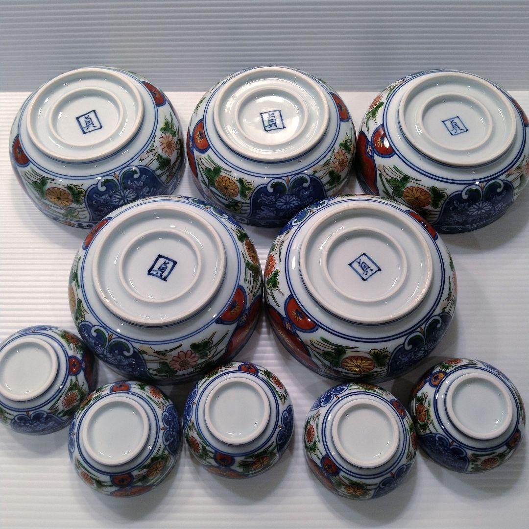 有田焼 古伊万里 金彩 色絵 色錦 染錦 中鉢 小鉢 盛鉢 多用鉢 和食器