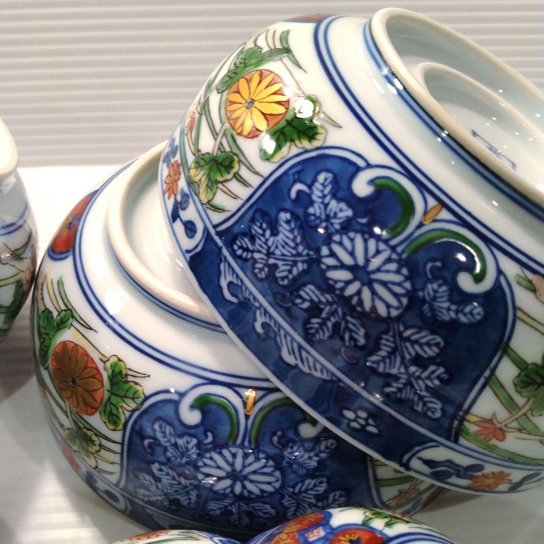 有田焼 古伊万里 金彩 色絵 色錦 染錦 中鉢 小鉢 盛鉢 多用鉢 和食器