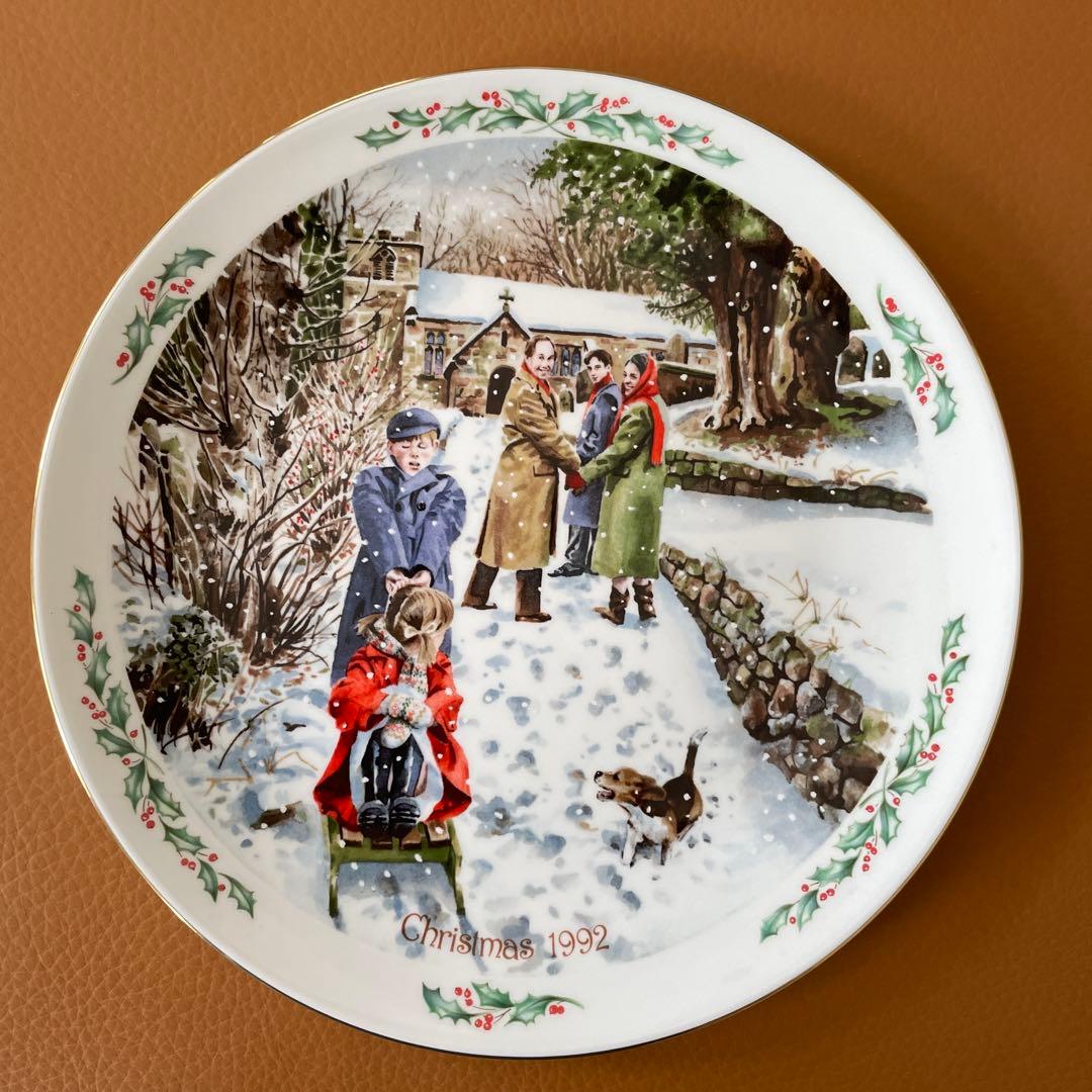 ロイヤルドルトン　クリスマスプレート　1989〜1992年　4枚セット