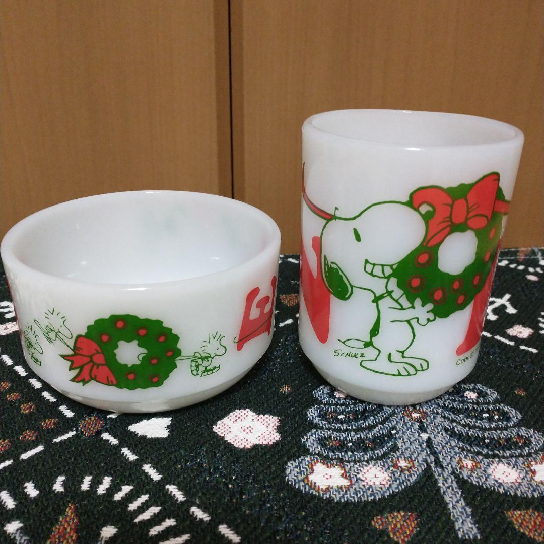 ファイヤーキング　スヌーピー　ノエル　マグカップ＆ボウルセット