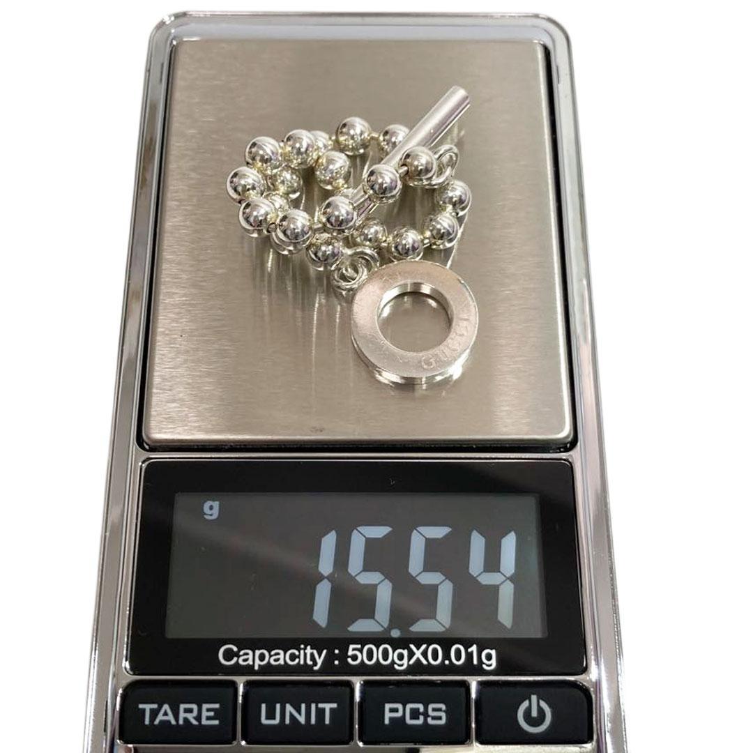 GUCCI グッチ トグル ボールチェーン ブレスレット SV925