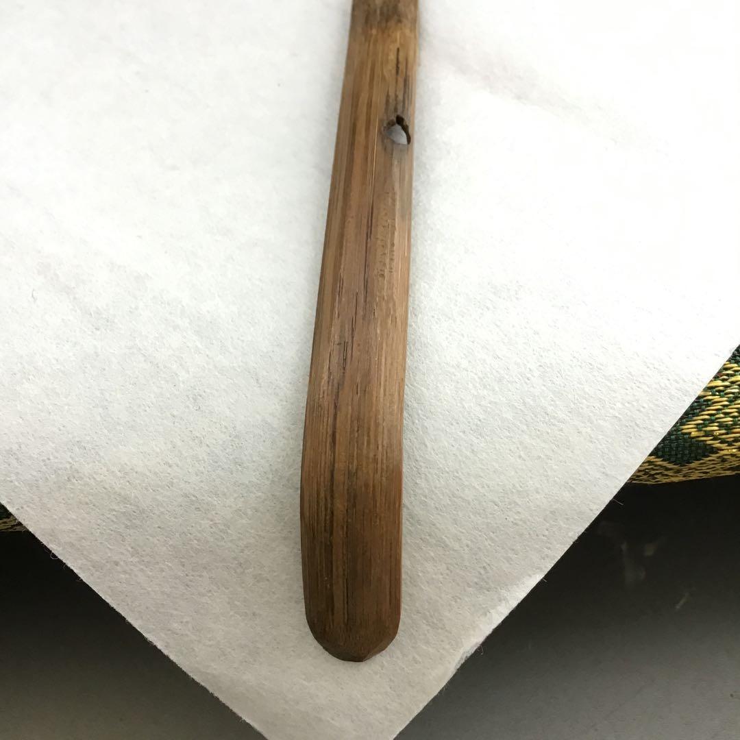 茶道具　茶杓　銘:左近楼•右近橘　松尾流九代半古斎作•書付　共筒　共箱S46CS