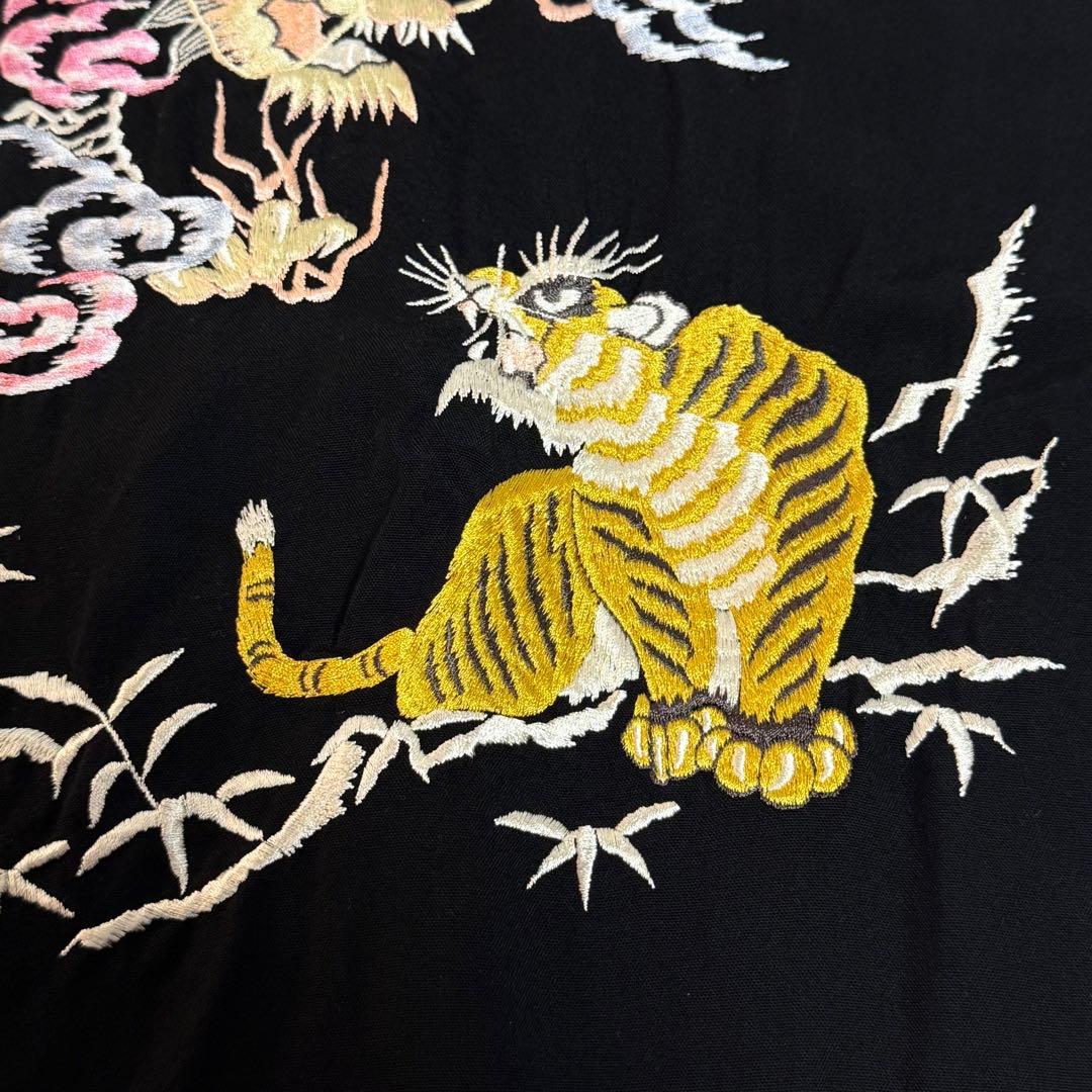 TAILOR TOYO × BEAMS スカ シャツ トラ ドラゴン 刺繍