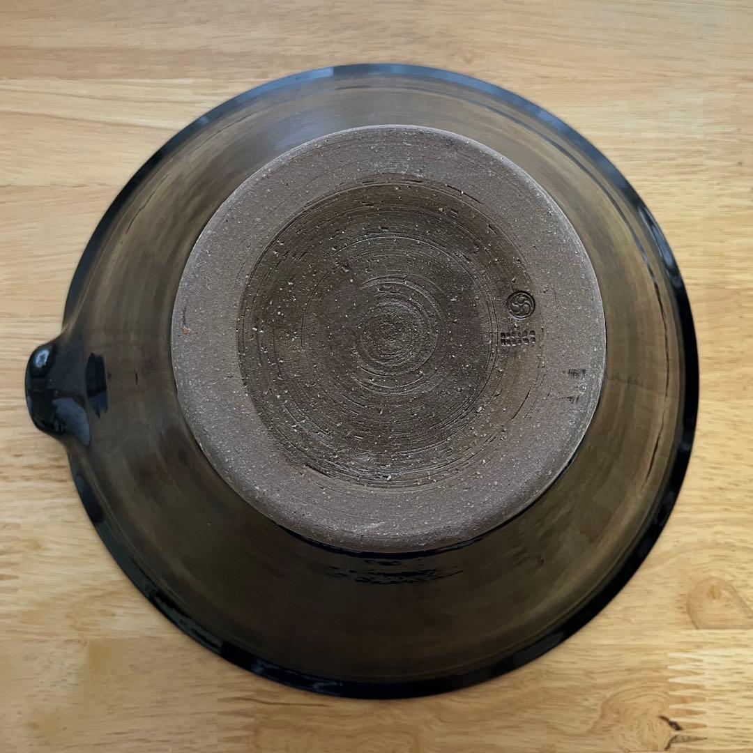 作家物 陶芸 創作 伊賀焼の摺鉢 職人 手作り 七寸 21cm ※欠けあり　04