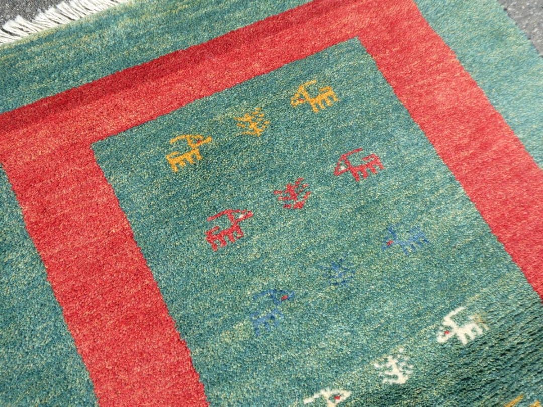 ⭐️タイムセール⭐️　119×80cm　ギャッベ　ペルシャ絨毯　イラン産　手織り