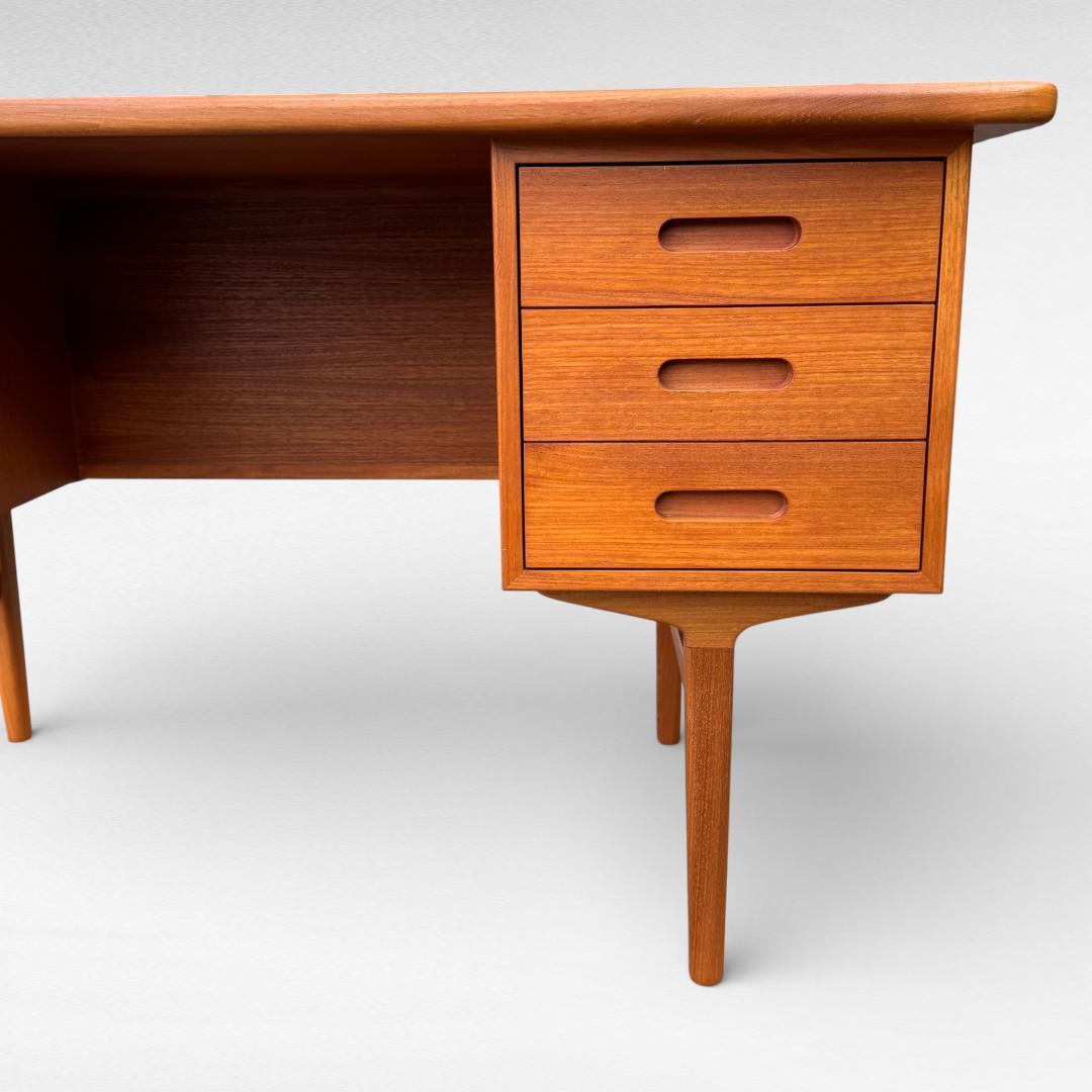 クロロス Foundation バックシェルフデスク R2 北欧 チーク材