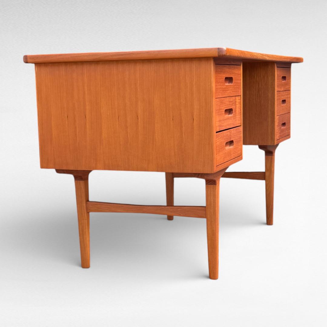 クロロス Foundation バックシェルフデスク R2 北欧 チーク材