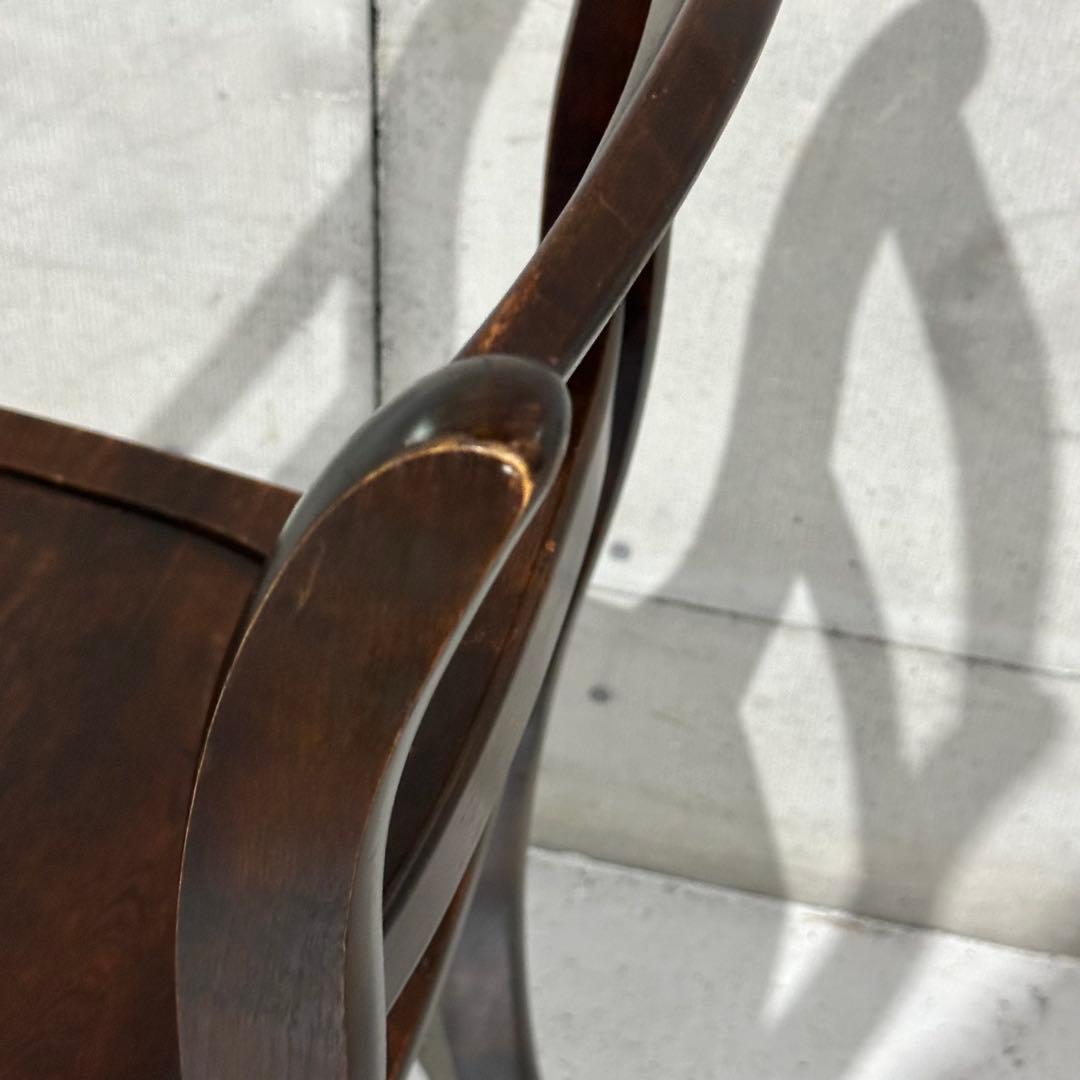 ✦80年代✦北海道民芸家具 板座チェア 無垢材 ダイニングチェア 昭和家具 民芸