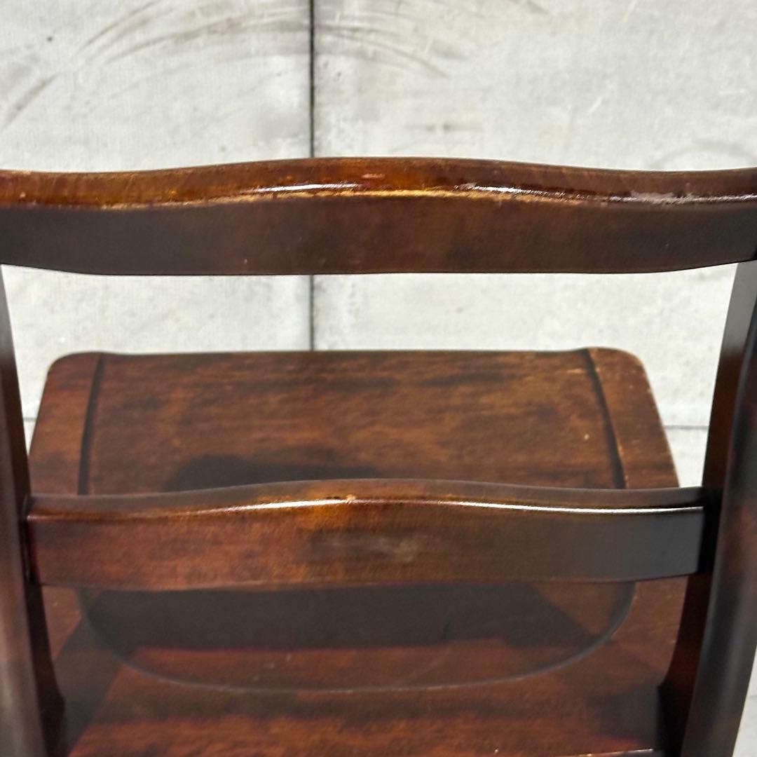 ✦80年代✦北海道民芸家具 板座チェア 無垢材 ダイニングチェア 昭和家具 民芸