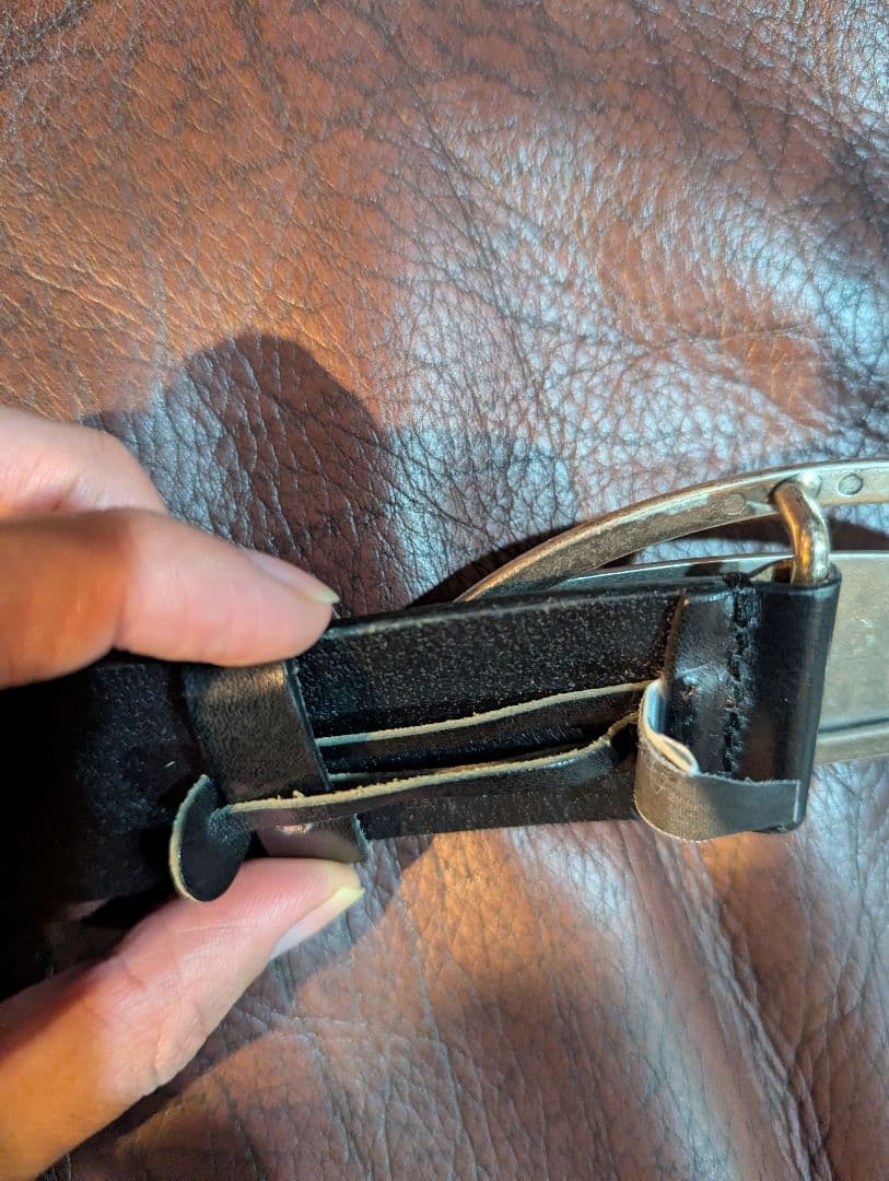 [正規品・未使用美品・収納袋付き]DIESEL 1DR オーバルDロゴベルト