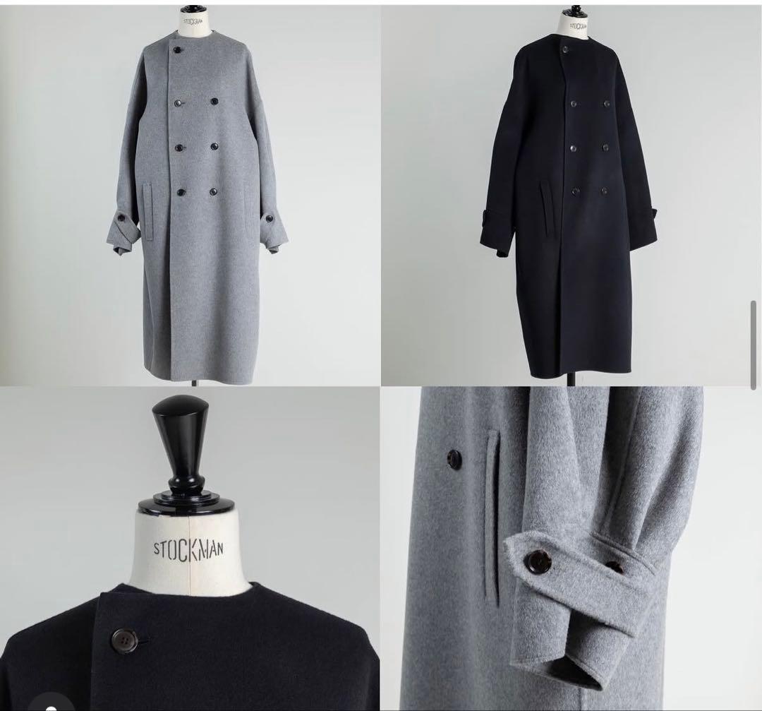 Deres デレス　ロングコート　オーバーコート　ブラック　黒