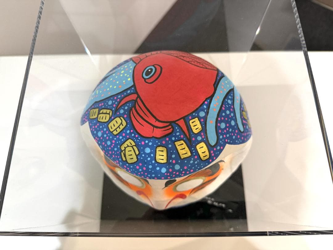 【Z李】新宿租界 極開運達磨 鯉＆アクリルオーダー達磨箱(ネームプレート付)