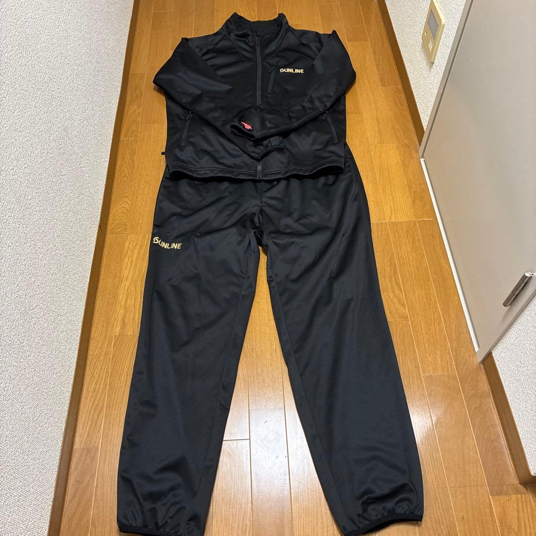 サンライン　SUW-04502 防風フリーススーツ がまかつ　釣武者