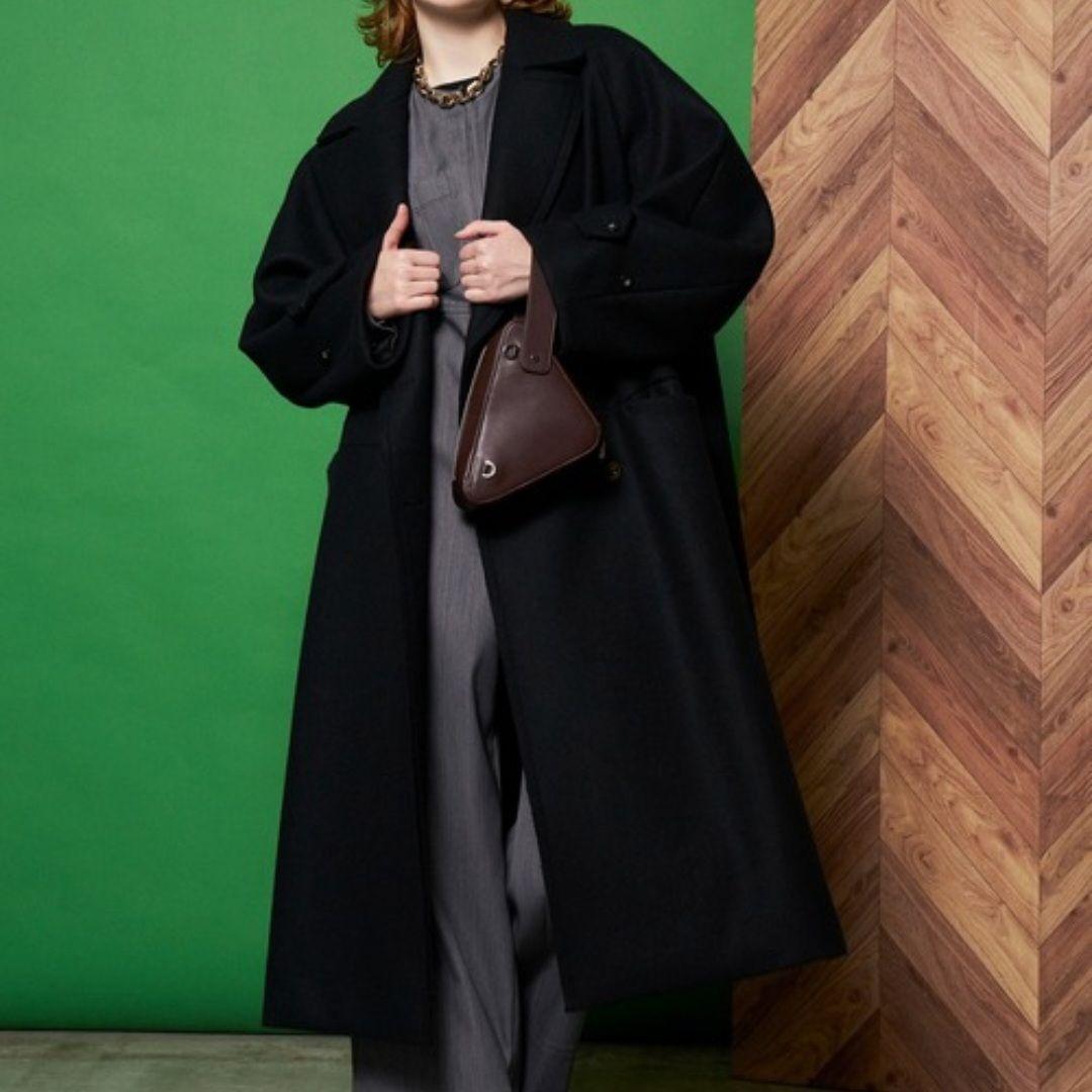 メゾンスペシャル スーパー140 メルトンオーバーコート コート