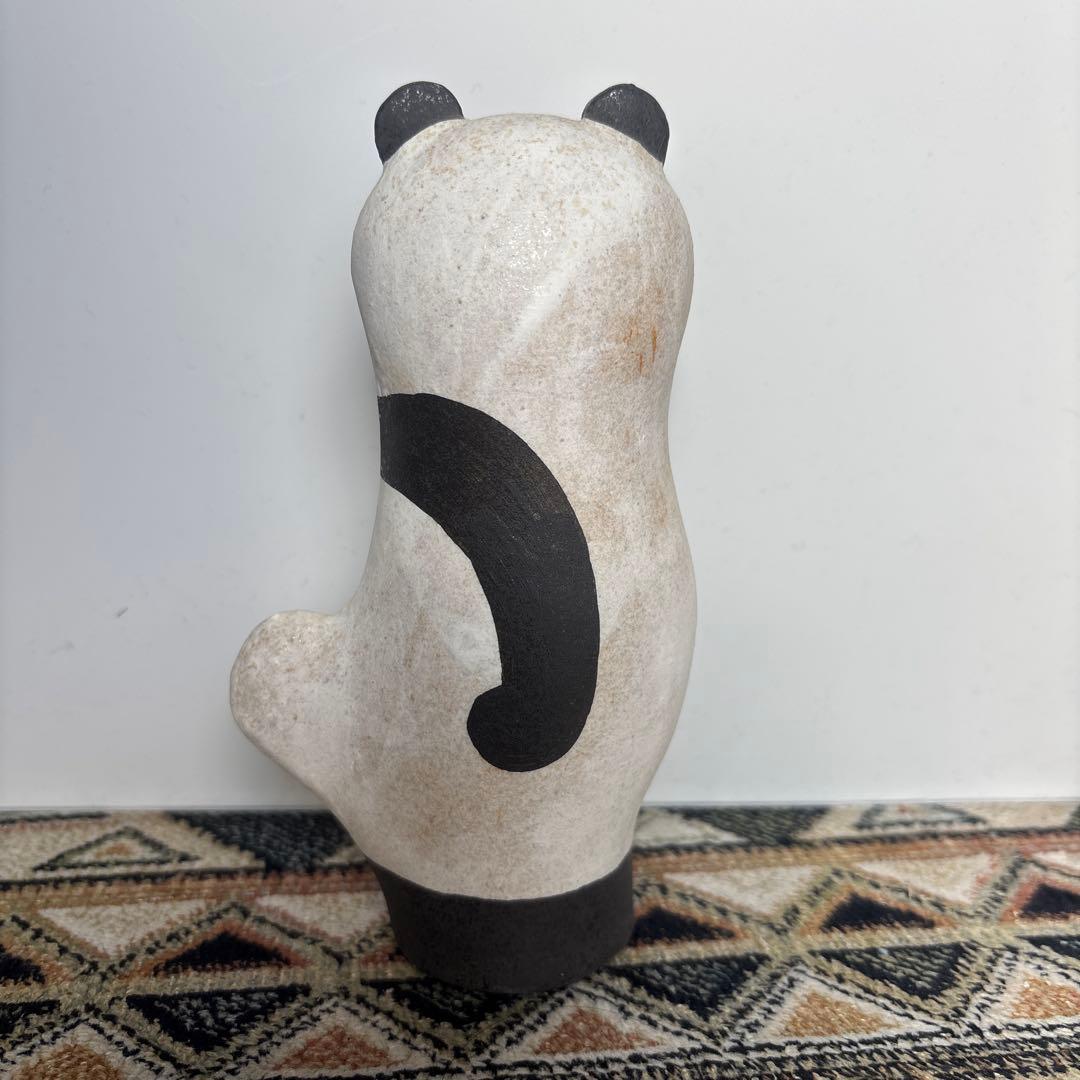 鹿児島睦　パンダの陶器置物