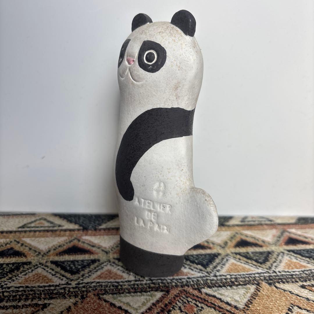 鹿児島睦　パンダの陶器置物