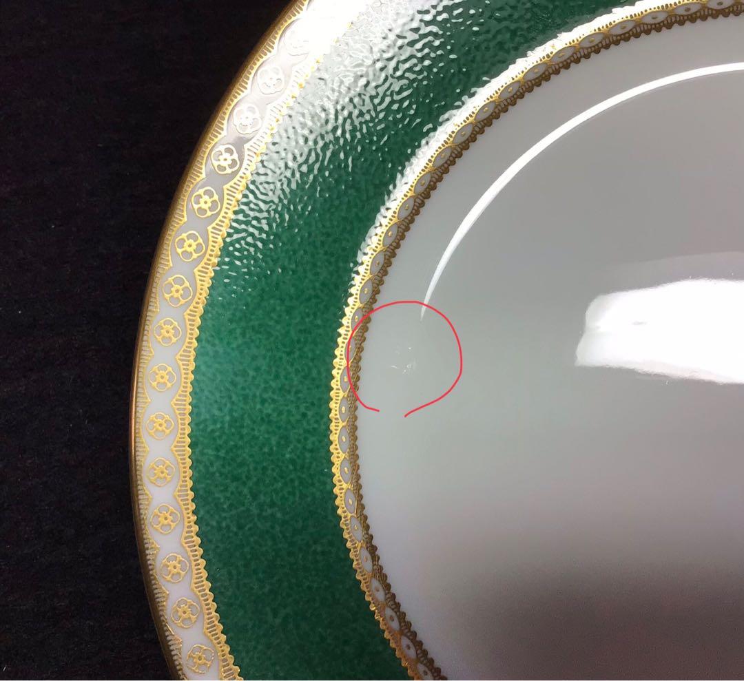 ウェッジウッド ユーランダーパウダー グリーン プレート 17.5cm 6枚