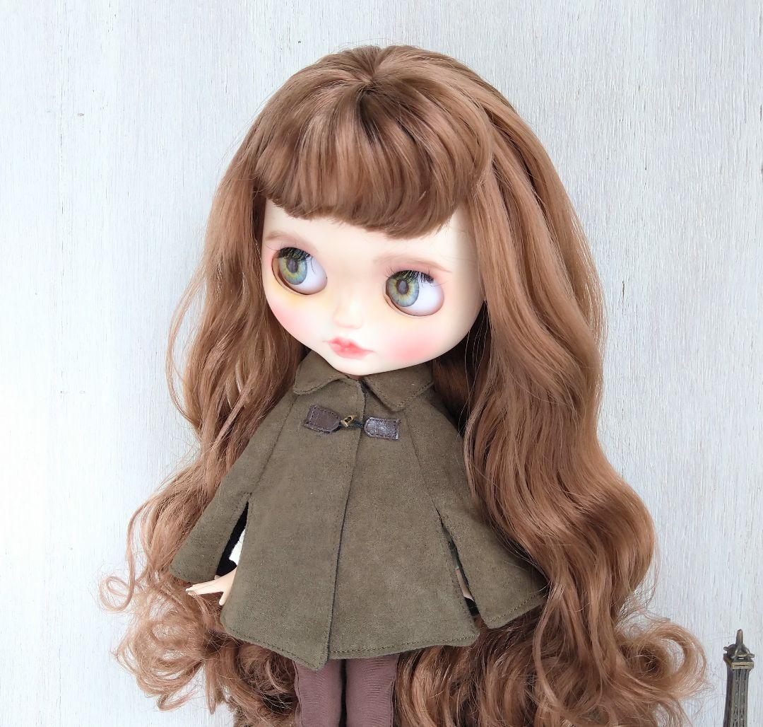 735.スチームパンク風・スウェードのポンチョ※ブライスアウトフィット※