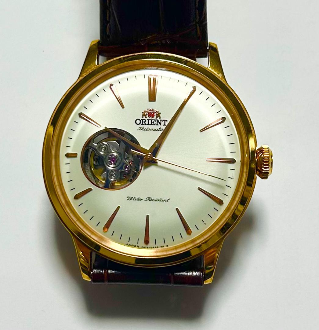 ORIENT バンビーノ自動巻き時計 ゴールド