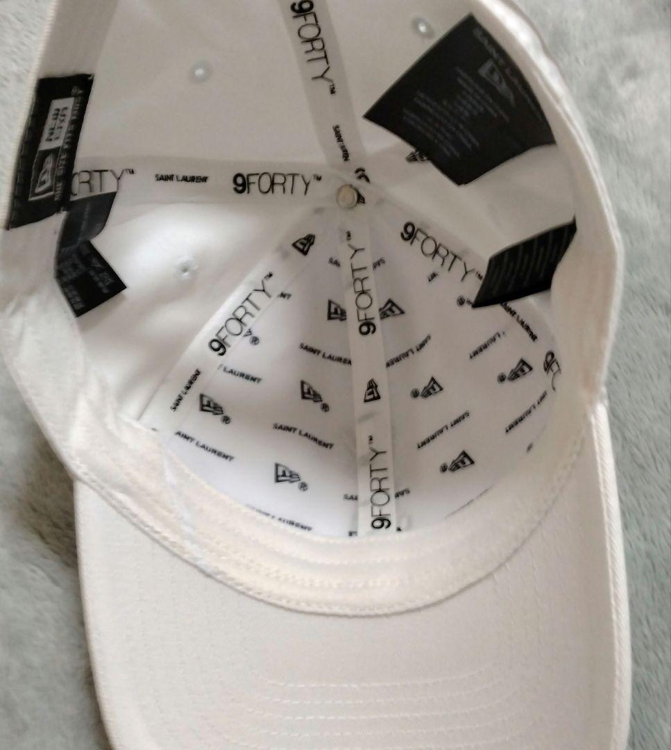 最終価格NEWERA Saint Laurentコラボキャップ ホワイト