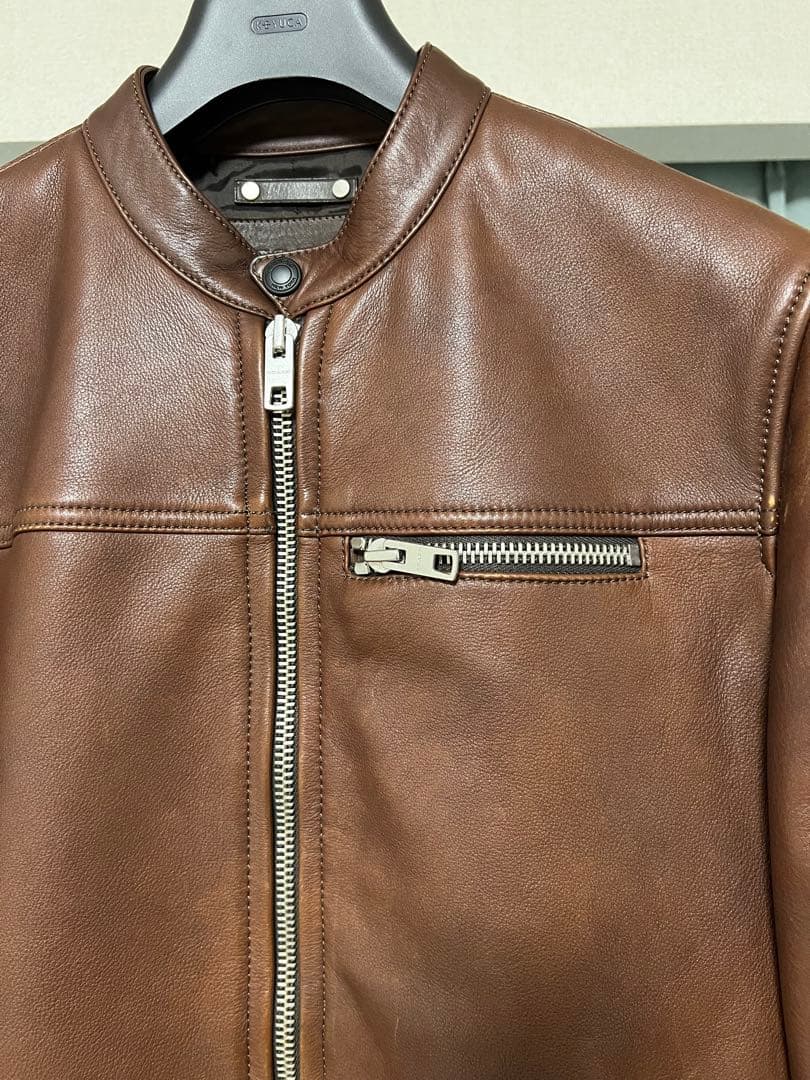 COACH シングルライダース ブラウン