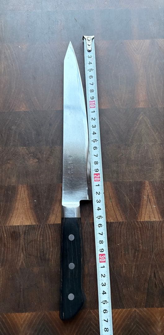 堺孝行　切付　牛刀　240mm 8寸　包丁　洋包丁　炭素鋼　研ぎ済み