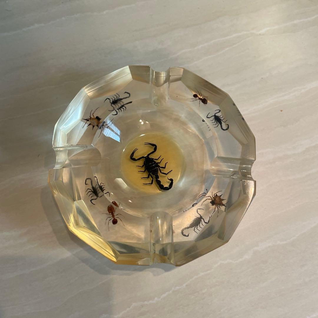 【希少】蠍(さそり)ヴィンテージ レジン 灰皿/小物入れ