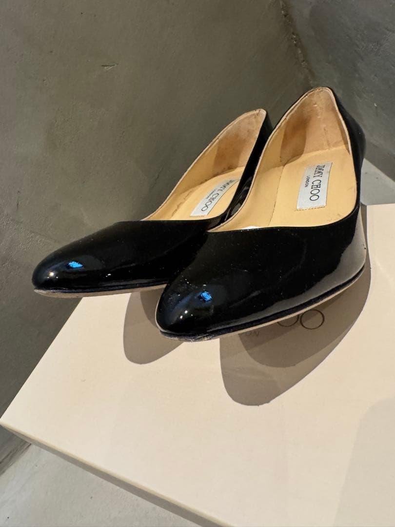 【美品/サイズ37】JIMMY CHOO ジミーチュウエナメル