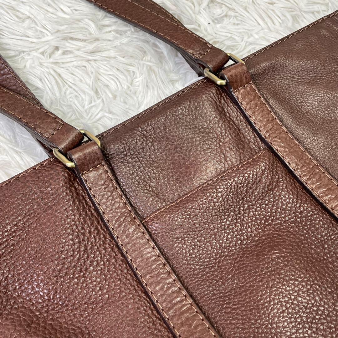 美品✨土屋鞄　トーンオイルヌメ　デイリートートバッグ　レザー　ブラウン　A4